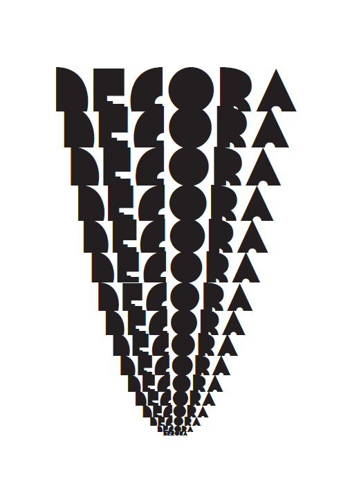 type design decora font art deco carattere tipografia James Clough politecnico di milano polimi design della comunicazione student ombra shadow regular Italian Art Deco