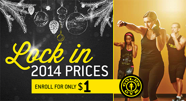Gold's Gym gym Direct mail Christmas Holiday