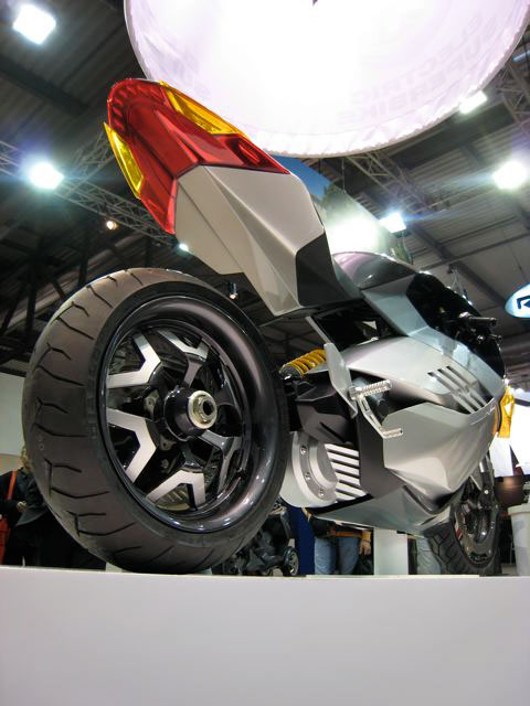 prototype motorcycle electric show model