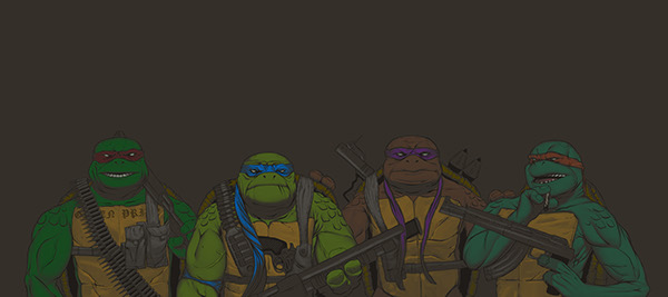 Elderly Mutant Gangsta Turtles On Behance