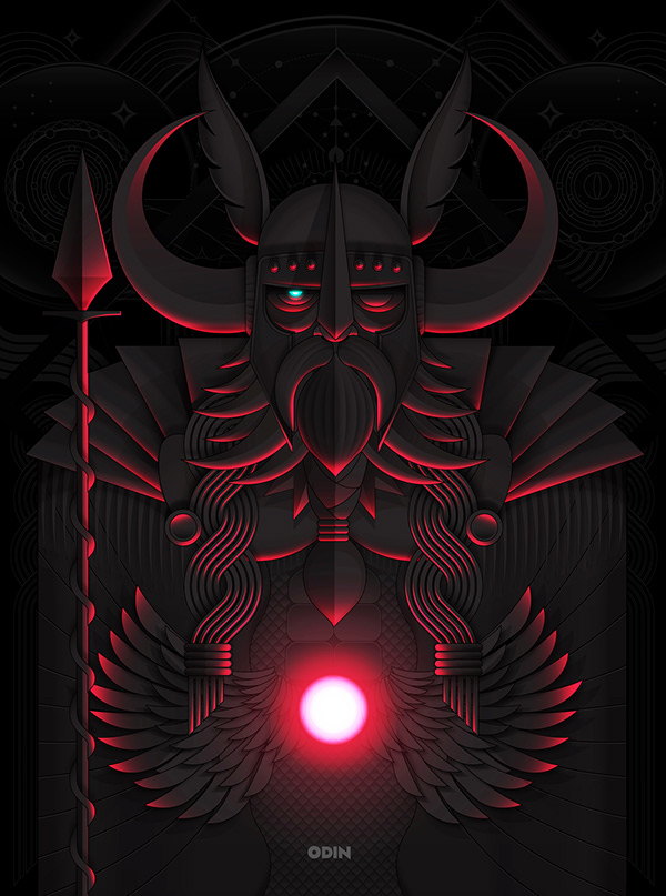 Odin, Father of Victory on Behance