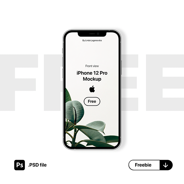 FREE .PSD - iPhone 12 Pro Mockup