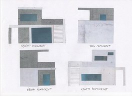 concept house concrete collage