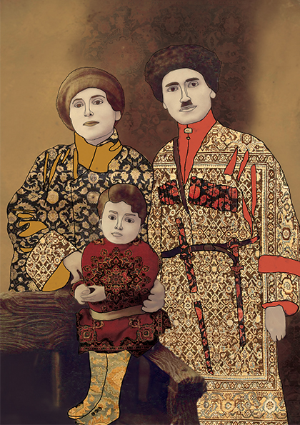 family Armenia portrait