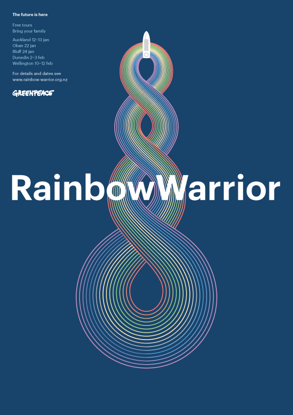 Greenpeace poster rainbow-warrior