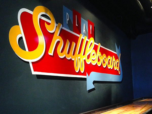 Shuffleboard (sign painting) on Behance