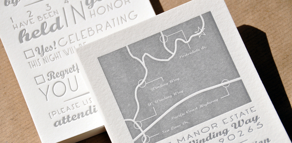 letterpress wedding invitations print