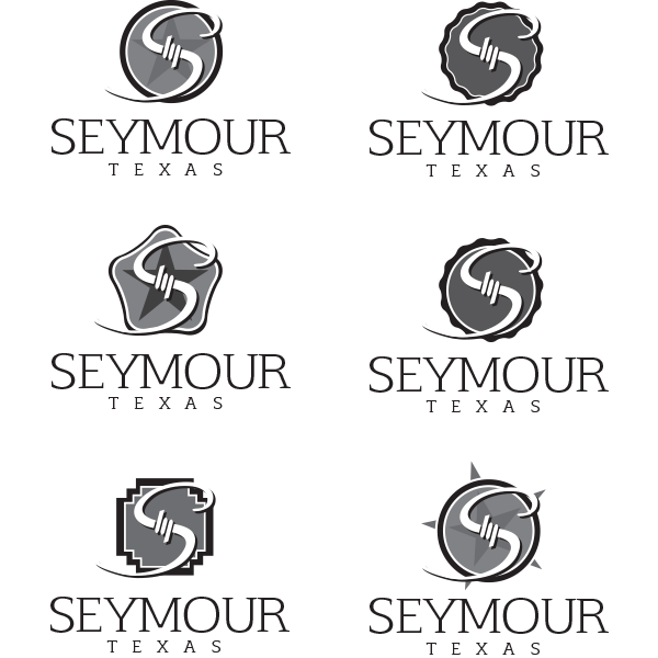 seymour texas logo sketch identity city