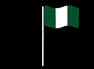 a miniture nigerian flag
