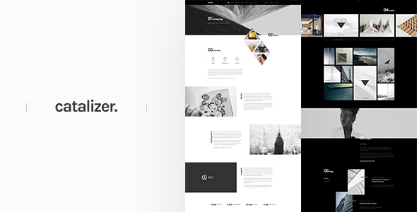 minimalistic clean Web design graphic UI themeforest psd modern flat black Unique entiri portfolio template