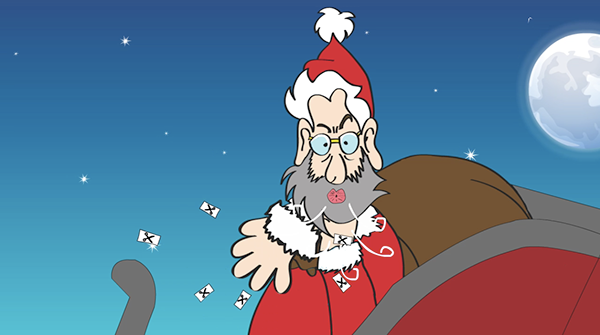 pinyola  citm animacio 2D  felicitacio  Nadal retallades