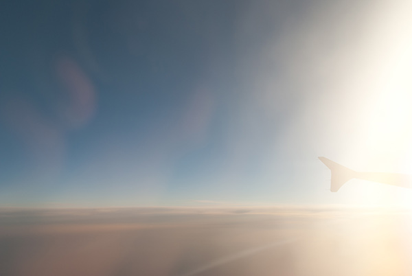 airplane clouds SKY Flying flight Sun sunset