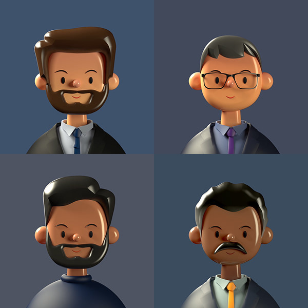 Toy Faces Library — Diverse 3D Avatars