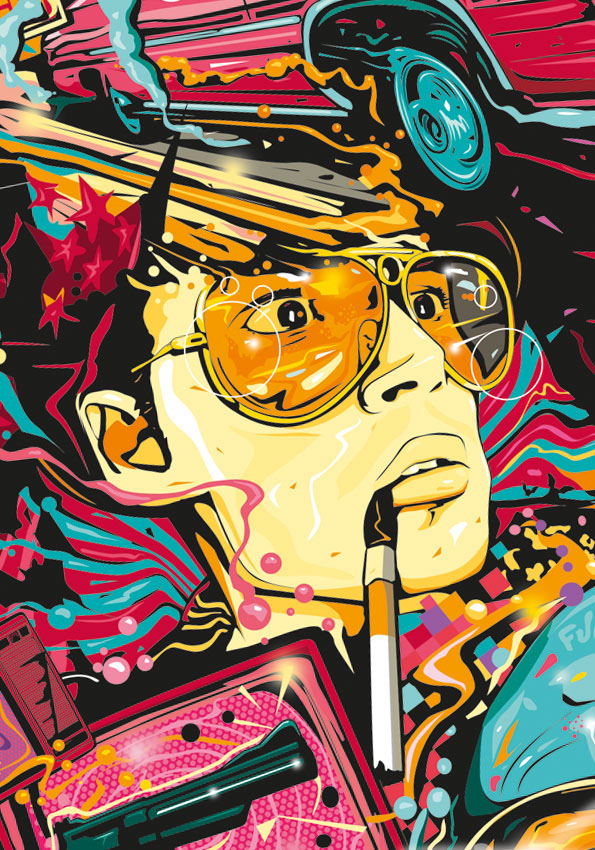 Fear and Loathing in Las Vegas Tribute Poster Artwork