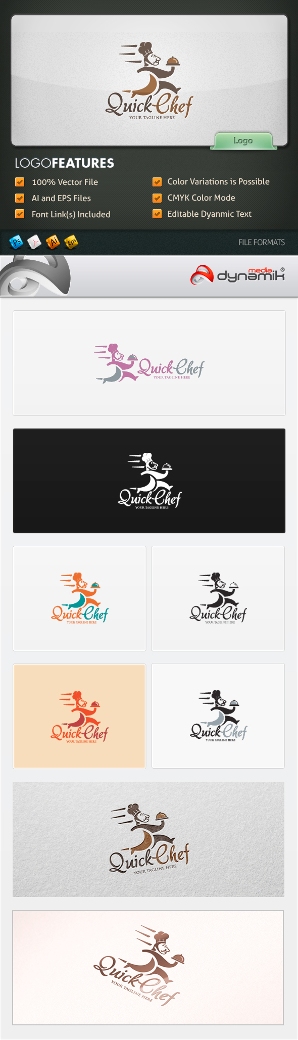 bevarage brand business caterer catering chef cook creative dinner EPS Fast food Food  Fun identity Illustrator