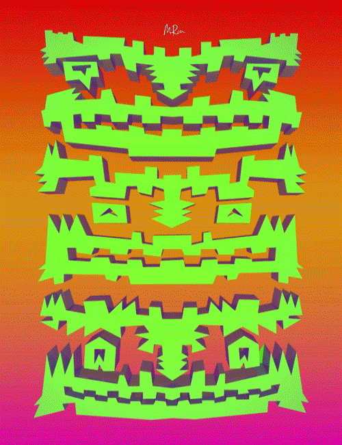 sentients Fuck Buttons Miron music video totemsm masks psychedelic Colourful 