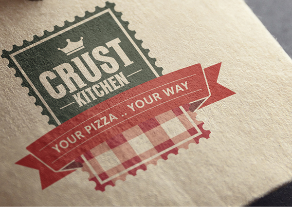 brand logo restaurant kitchen Pizza crust Mockup riyadh Arab dubai mock up Saudi Arabia Stationery package