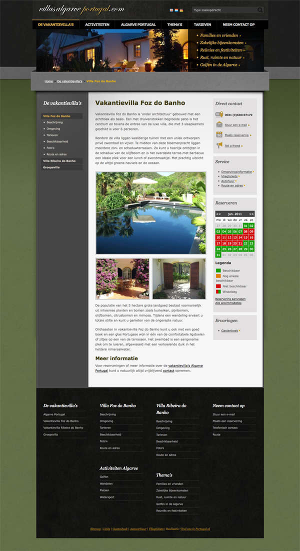 jeroen rijpstra Van der Let & Partners Identity Villa's Algarve Portugal Webdesign