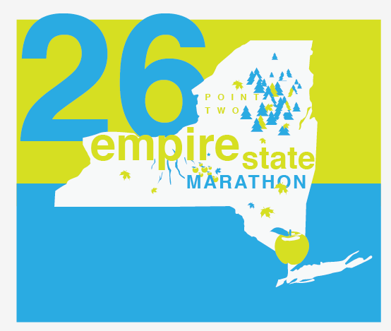 ny state New York marathon logo 26.2 Half marathon  finger lakes running race