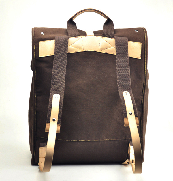 Handmade canvas backpack on Behance