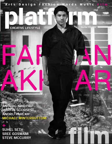 Platform magazine Farhan Akhtar editorial Abheet Gidwani India MUMBAI Paris Portraiture fine art projection
