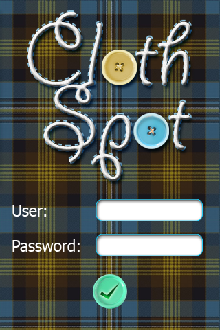 pantalla principal Celular  móvil diseño design  logo  icon  login tartan