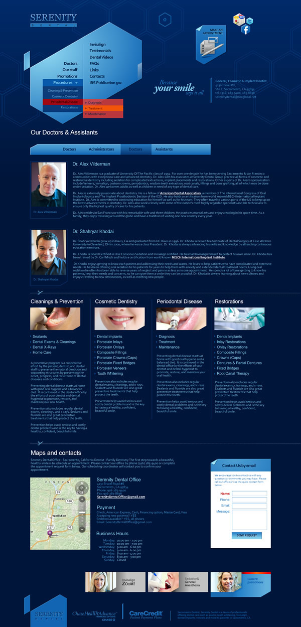 dental Webdesign designer Andrew Rudyy