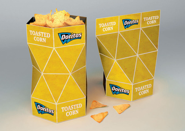 Packaging doritos concept triangle