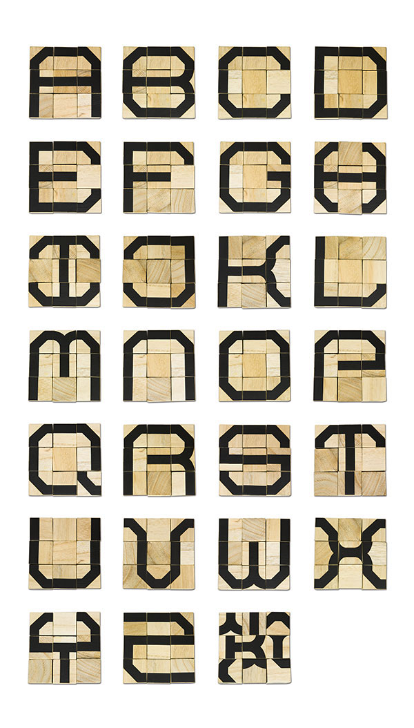 type wood cubes