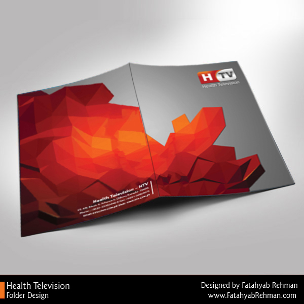 folder design creative folder design brochure folder HTV Health tv