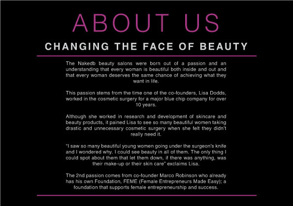 beauty Make Up brochure sales kit Corporate Book