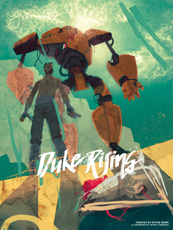 Duke Rising  Ayoub Qanir Patryk Hardziej sci-fi  fantasy  poster  illustrations  Character Design