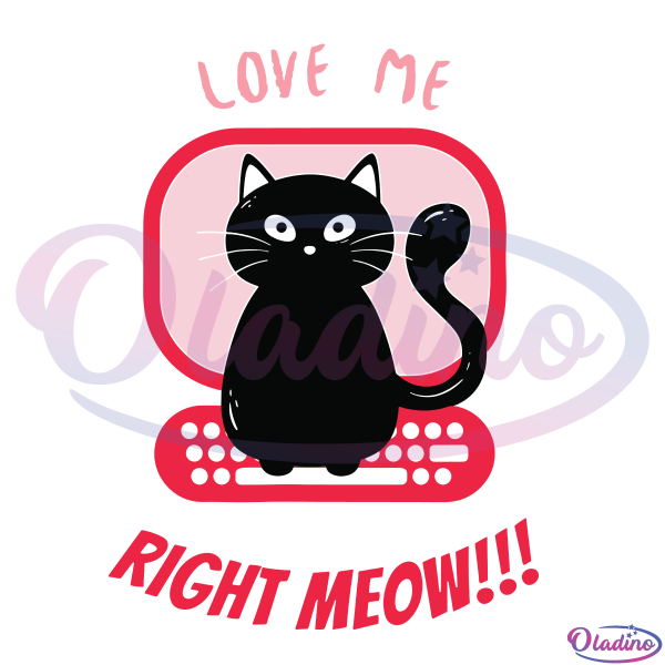 cutecat heart Love meow svgfiles Valentine's Day