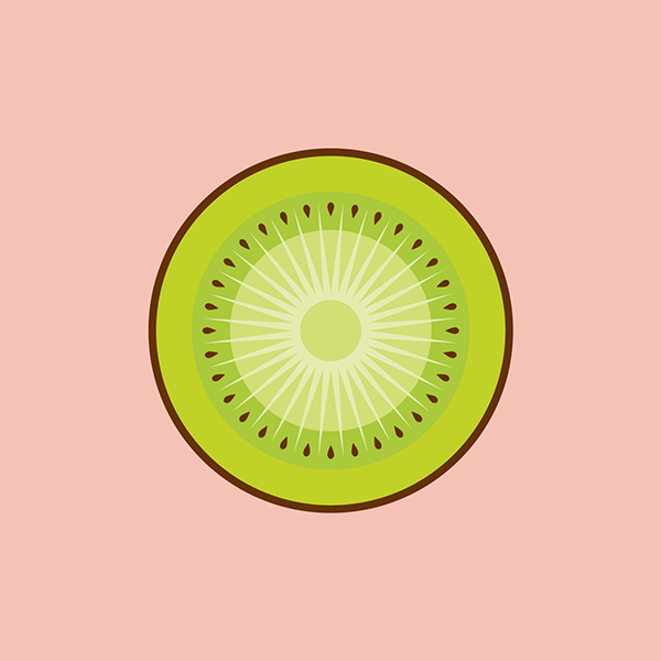 watermelon banana Coconut kiwi poster art Fruit fruits