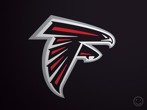 Mark Verlander verlander design sports identity Identity Design Logo Design national football league nfl football Atlanta Falcons