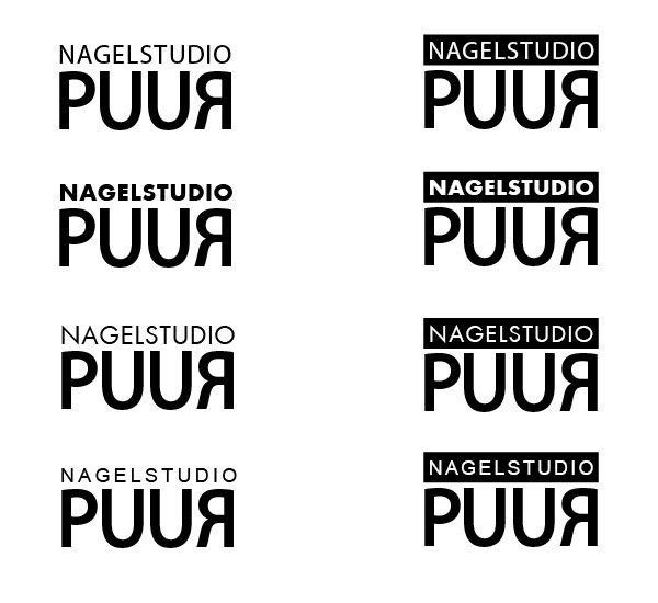 nagelstudio puur Logo Design business card