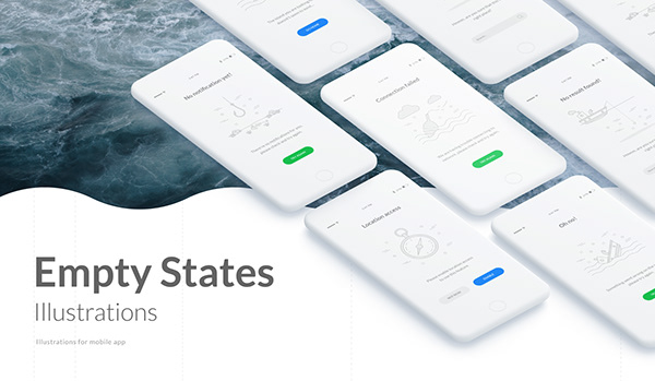 Empty States Illustrations for SFS Mobile App