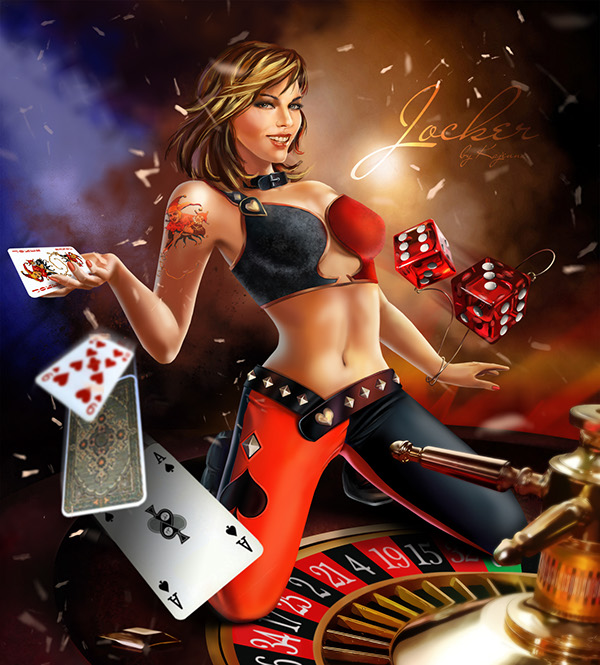 harley quinn jocker casino dice devil's bones Playing Cards roulette s...