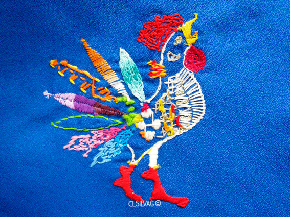 embroider bordar design diseño ilustracion ILLUSTRATION  Threads hilos Diseño Textil dmcthreads