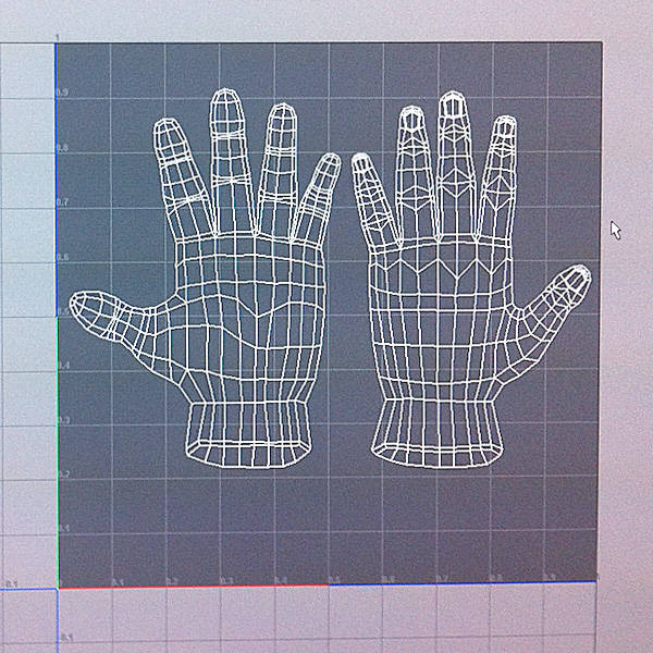 3D model hand
