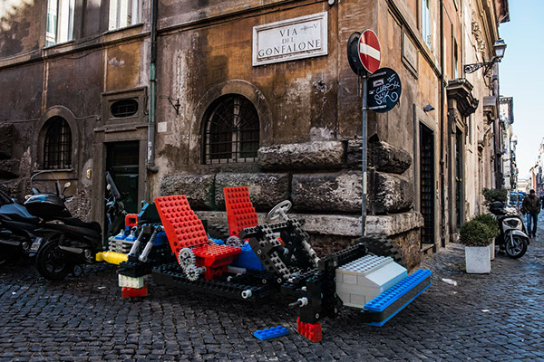 LEGO manipulated photoshop toys roma Rome LEGOLAND cityscape