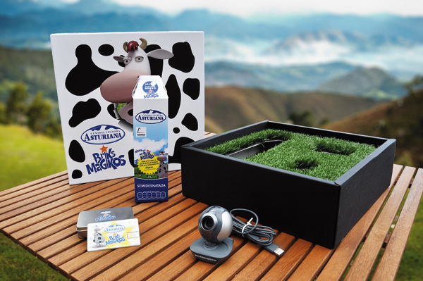 milk augmented reality realidad aumentada central lechera asturiana brik DIRECTO welcome pack milk-carton leche