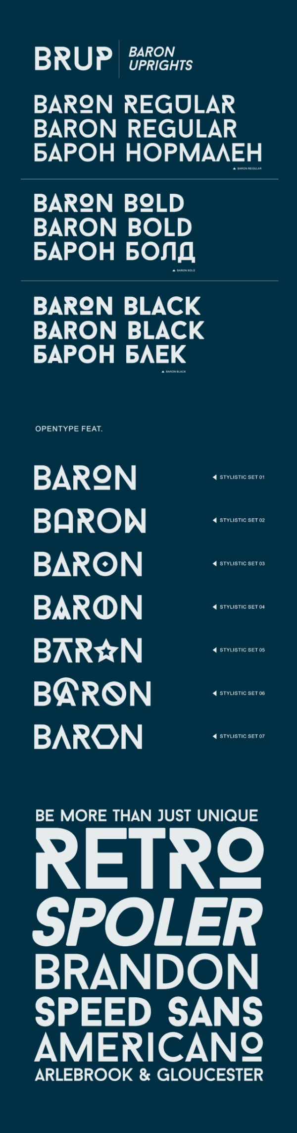 BARON (Free typefamily)