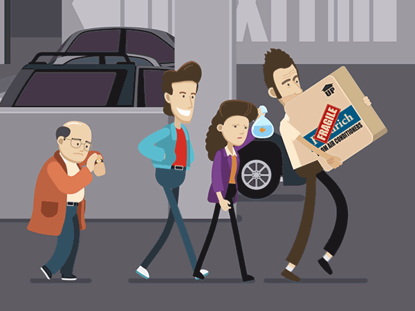 Seinfeld Parking Garage - Animated Gif