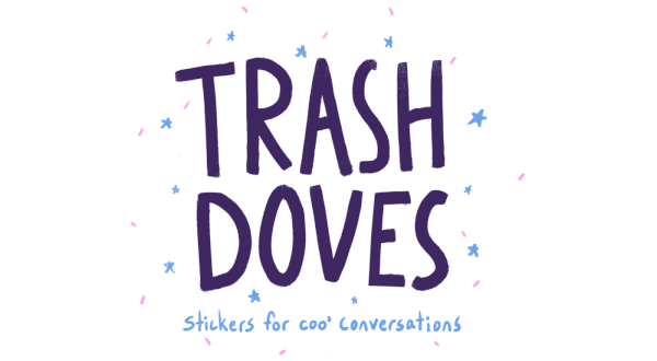 Trash Doves Sticker Pack