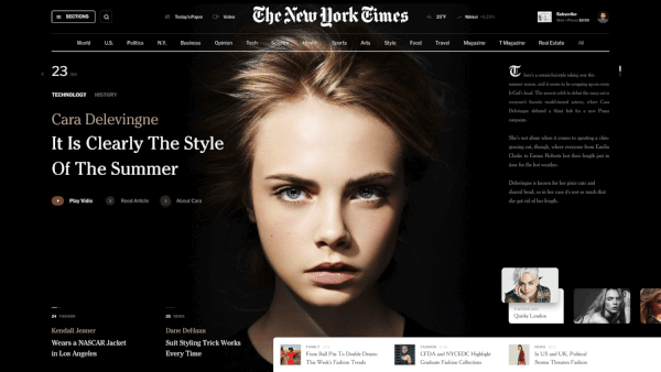 NYT Redesign Concept №2
