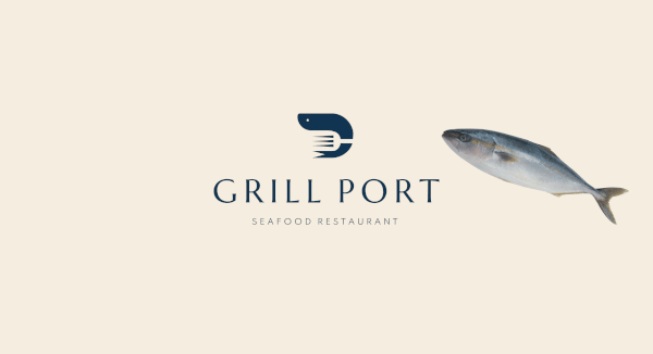 Grill Port | Logo design for a restaurant