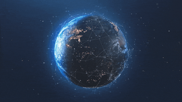 Cyber Technology Earth Globe