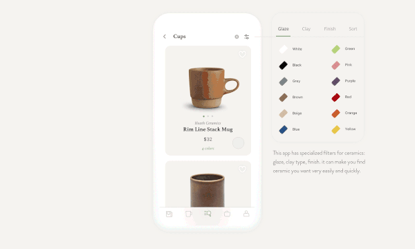 Handmade Ceramic Store App