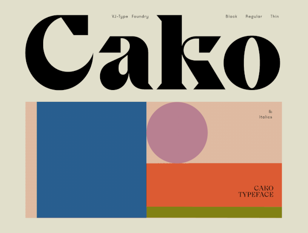 Cako typeface